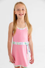 Load image into Gallery viewer, Prepletic™ Teggy Tennis Dress - Hamptons Hot Pink w/ Gaston Street Garden