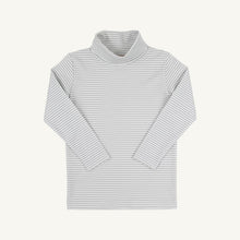 Load image into Gallery viewer, Tatum's Turtleneck Shirt - Grantley Gray Stripe