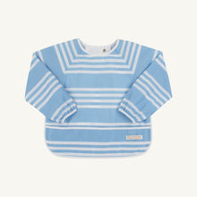 Load image into Gallery viewer, Biscuit Bib - Saddle Ridge Stripe (Sarasota Sky)