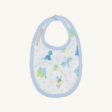 Load image into Gallery viewer, Burp Me Bib - Cuddle Up Cutie w/ Buckhead Blue
