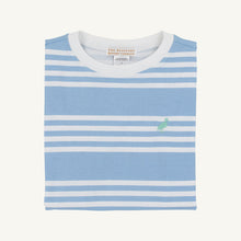 Load image into Gallery viewer, Carter Crewneck - Sarasota Sky Saddle Ridge Stripe