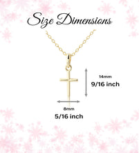 Load image into Gallery viewer, Cross Necklace - 14K Gold-plated