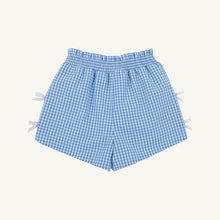 Load image into Gallery viewer, Cheryl Shorts - Sunrise Blvd Blue Mini Gingham - Ruffle