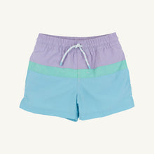 Load image into Gallery viewer, Country Club Colorblock Trunk - Lauderdale Lavender, Turks Teal, Belhaven Blue