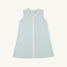 Load image into Gallery viewer, Daisy Dress - Old Greenwich Green w/ Worth Ave White