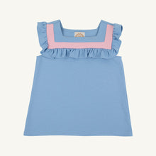 Load image into Gallery viewer, Darla Day Top - Sarasota Sky w/ Sandpearl Pink