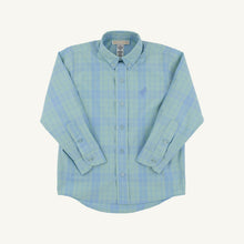 Load image into Gallery viewer, Dean's List Dress Shirt - Audubon Park Plaid w/ Sarasota Sky
