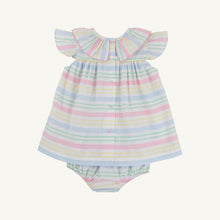 Load image into Gallery viewer, Dorothy Day Dress - San Antonio Stripe w/ Hamptons Hot Pink