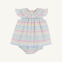Load image into Gallery viewer, Dorothy Day Dress - San Antonio Stripe w/ Hamptons Hot Pink