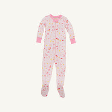Load image into Gallery viewer, Fallon Footie Pajamas - Ice Cream Daydream w/ Strawberry Pink