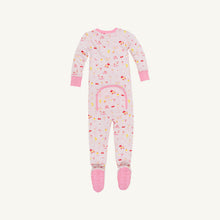 Load image into Gallery viewer, Fallon Footie Pajamas - Ice Cream Daydream w/ Strawberry Pink