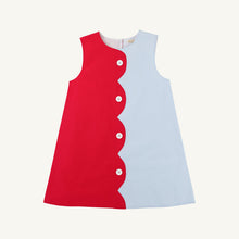 Load image into Gallery viewer, Kennedy Colorblock Jumper - Richmond Red & Buckhead Blue - Broadcloth