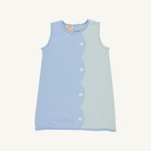 Load image into Gallery viewer, Kennedy Colorblock Jumper - Sarasota Sky & Old Greenwich Green - Heavy Knit