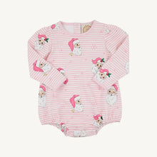 Load image into Gallery viewer, Penny's Play Bubble - Dear Santa (Palm Beach Pink Stripe) - Pima - Long Sleeve