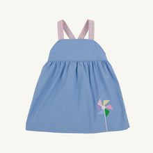 Load image into Gallery viewer, Macy Drew Dress - Park City Periwinkle w/ Woodstock Park Plaid - Windmill