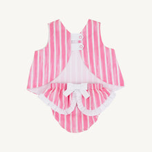 Load image into Gallery viewer, Mary Todd Tab Set - Sea Wall Stripe - Winter Park Pink & Worth Ave White