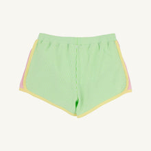 Load image into Gallery viewer, Prepletic™ Shimmy Shake Shorts - Lexington Lime Stripe Seersucker w/ Pier Party Pink
