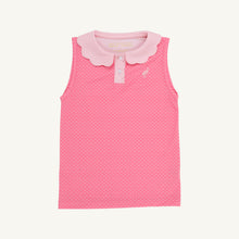 Load image into Gallery viewer, Prepletic™ Preppy Polo - Romany Rose Microdot w/ Sandpearl Pink - Sleeveless