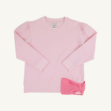 Load image into Gallery viewer, Cassidy Comfy Crewneck Puff Sleeve - Palm Beach Pink w/ Romany Rose Bow