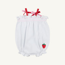 Load image into Gallery viewer, Rosey Romper - Worth Ave White w/ Pier Party Pink & Red - Strawberry - Pima