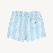 Load image into Gallery viewer, Sheffield Shorts - Belhaven Blue Ticking Stripe w/ Wood Boat Blue