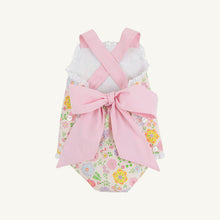 Load image into Gallery viewer, Sisi Sunsuit - Boca Grande Begonia w/ Hamptons Hot Pink - Broadcloth