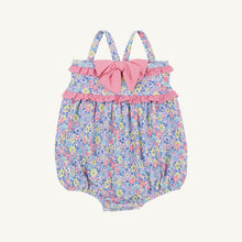 Load image into Gallery viewer, St. Bart's Bubble Bathing Suit - Briar Patch Petals w/ Hamptons Hot Pink