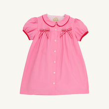Load image into Gallery viewer, Tabitha's Teacher's Pet Dress - Hamptons Hot Pink w/ Richmond Red - Bows