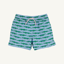 Load image into Gallery viewer, Tortola Swim Trunks - See Ya Later Alligator w/ Palm Beach Pink