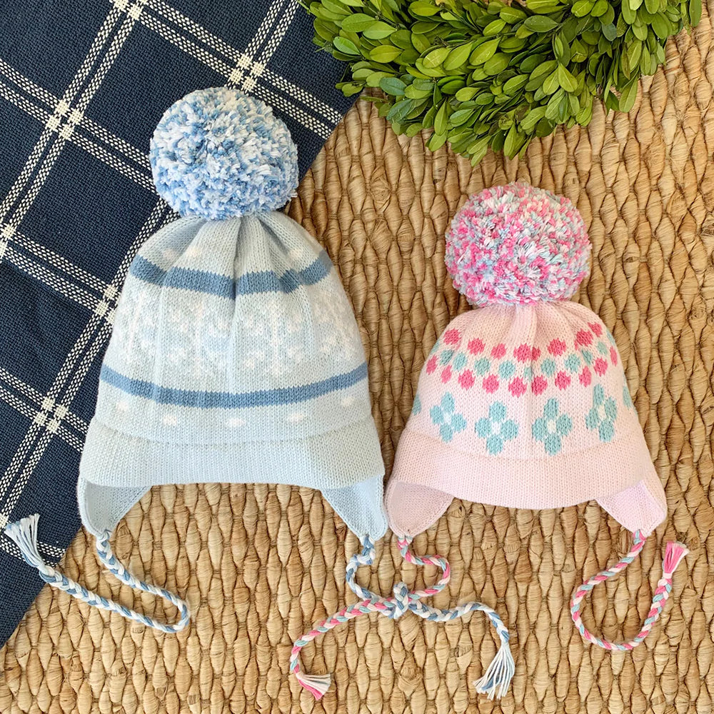Parrish Pom Pom Hat - Buckhead Blue w/ Barbados Blue  display picture 3