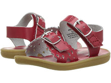 Load image into Gallery viewer, FootMates Ariel Sandal - White, Gold, Pink, Red