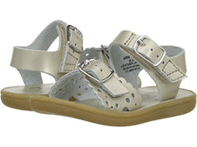 Load image into Gallery viewer, FootMates Ariel Sandal - White, Gold, Pink, Red