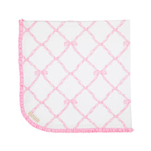 Load image into Gallery viewer, Baby Buggy Blanket - Belle Meade Bow - Pier Party Pink