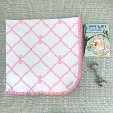 Load image into Gallery viewer, Baby Buggy Blanket - Belle Meade Bow - Pier Party Pink