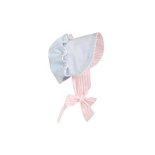 Load image into Gallery viewer, Beaufort Bonnet - Buckhead Blue w/ Pinkney Pink Stripe
