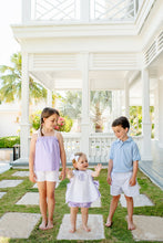 Load image into Gallery viewer, Lainey's Little Top - Lauderdale Lavender w/ White Seersucker