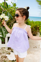 Load image into Gallery viewer, Lainey's Little Top - Lauderdale Lavender w/ White Seersucker