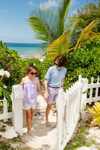 Load image into Gallery viewer, Lainey's Little Top - Lauderdale Lavender w/ White Seersucker