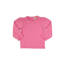 Load image into Gallery viewer, Maude's Peter Pan Collar Shirt - Hamptons Hot Pink - Long Sleeve - Pima