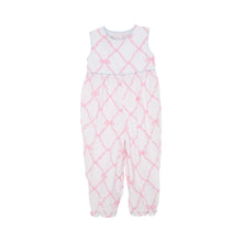 Load image into Gallery viewer, Rebecca Romper - Belle Meade Bow w/ Buckhead Blue - Sleeveless - Woven