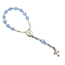 Load image into Gallery viewer, Sterling Silver Rosary Beads - White, Pink, or Blue