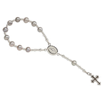 Load image into Gallery viewer, Sterling Silver Rosary Beads - White, Pink, or Blue