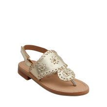 Load image into Gallery viewer, Jack Rogers Toddler Jacks Flat Sandal - White, Gold, or Platinum