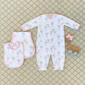 Twinkle Twinkle 2-in-1 Gown - Up Up and Away w/ Palm Beach Pink