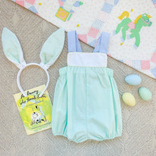 Load image into Gallery viewer, Samprey Sunsuit - Sea Island Seafoam w/ White and Beale Street Blue
