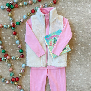 Mitzy Sue Slacks - Hamptons Hot Pink w/ Palm Beach Pink Microdots
