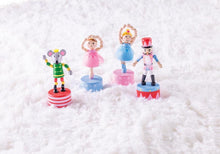 Load image into Gallery viewer, Collapsing Toy - Blue Ballerina, Pink Ballerina, Mouse, Nutcracker
