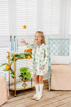 Load image into Gallery viewer, Maerin Fitz Frock - Topiaries &amp; Tangerines - Pima - Long Sleeve
