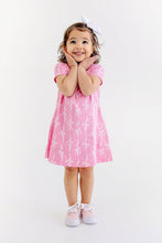 Load image into Gallery viewer, Polly Play Dress - Bell Court Bows (Hamptons Hot Pink) - Short Sleeve
