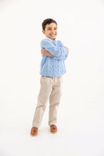 Load image into Gallery viewer, Crawford Crewneck Cable Sweater - Unisex - Sarasota Sky
